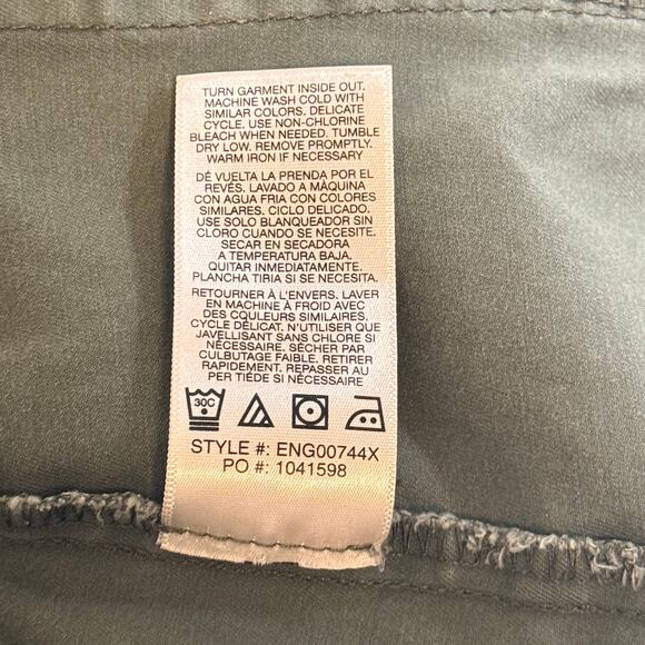 Kensie Utility Military Mock Neck Zip Jacket Size L Cargo Lightweight Gorpcore - Picture 9 of 9